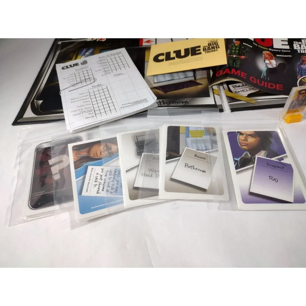 Clue The Big Bang Theory Edition Hasbro 2013 Mystery Board Game Complete